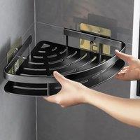 Bathroom Shelf Aluminum Alloy Shampoo Rack Makeup Storage Organizer Shower Shelf Bathroom