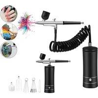 Airbrush Nail With Compressor Portable Air Brush Nails Compressor For Nail Art Paint Model Painting
