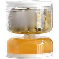 Pickles Jar Dry and Wet Dispenser Pickle and Olives Hourglass Jar Cucumber Container for Kitchen