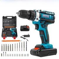 Multifunctional 21V rechargeable impact drill lithium battery flashlight gun drill electric