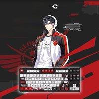 Akko 3087 V1 The King's Avatar Wired Mechanical Keyboard 87 Keys Compact TKL Layout PBT Cherry Profile Keycaps for Gaming Office