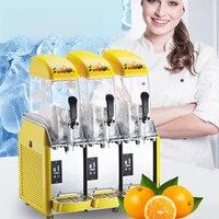 Slush Machine 12L*1/2/3/4 Commercial Snow Melting Machine Cold Drink Dispenser Soft Ice Cream Slush Maker Machine