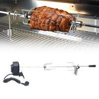 Electric Skewer BBQ Grilling Skewer with Stainless Steel Motor Rotary Barbecue Skewer Gas Grill