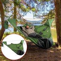 Anti-tear Anti-mosquito Solid Straps Camping Hammock with Bed Net Outdoor Camping Portable