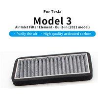 For Tesla 2021-2023 Model 3 Air intake filter - built-in Activated Carbon Air Filter Air Conditioner Filter Element Replacement