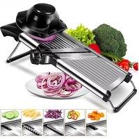 Adjustable 304 Stainless Steel Vegetable Slicer Professional Cutter Grater with Blade Kitchen Gadget