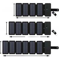 Outdoor Folding Multifunctional Portable Solar Charging Panel Foldable 5V 1A USB Output Device Camping Tool High Power Output