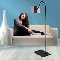 95-175cm Scalable Arm Tablet Phone Floor Stand Holder Support for IPhone IPad Lounger Bed Mount