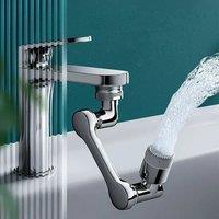 Multifunctional Rotatable Extension Faucet Aerator 1080 Degree Swivel Robotic Arm Water Filter Sink