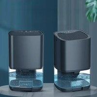 Dehumidifier for Home 1L Large Water Tank with Air Filter Quiet Dehumidifier with Auto Off RGB