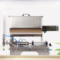 PBOBP Semi-Automatic Horizontal Screw Piston High Viscosity Paste Can Bottle Filler Tomato Chilli