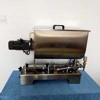 PBOBP U-Shaped Hopper Mixing Canning Machine, Stainless Steel Single Head Pneumatic Filling Machine
