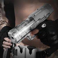 32cm Lp-55 Lehui Gan Toys Pistol Electric Continuous Transmission Fully Automatic Shell Throwing