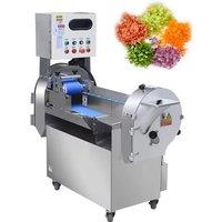 New Design Double-Head Automatic Fruit Cutter Dicer Slicer Fruit Shredder Vegetable Slicer Machine