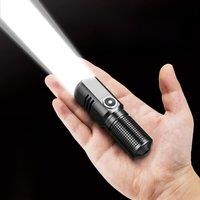Super Bright Mini Powerful Led Flashlight XHP50 Built in Battery 3 Modes Usb Rechargeable Flash