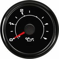 Cars Waterproof Oil Pressure Gauges 52mm 0-5Bar Oil Pressure Meters Sus316L Bezel 0-75Psi Display with 8 Kinds Backlight Color