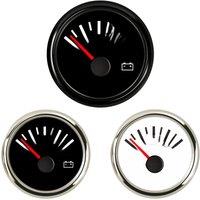 Auto 52mm Pointer Voltmeters 8-16v Display Volt Meters Black Voltage Gauges with Red Backlight 9-32v for Boat