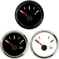Cars 240-33ohm Pointer Water Level Gauges Devices Marine 52mm 0-190ohm Water Level Meters Red Backlight 9-32v