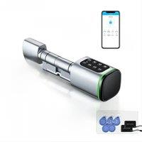 S1 Pro Adjustable TTLock APP Password RFID Card Euro Cylinder Lock Smart Door Lock Digital Keyless