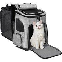 Pet Supplies Out Puppy Backpack Expandable Pet Bag Large Capacity Breathable Portable Cat Backpack