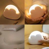 USB Wireless Night Light Mini Adorable Cloud Shape LED Night Lighst For Bedroom Baby Children Bedroom Desktop Decoration Lamps