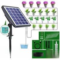 Solar Automatic Drip Irrigation Kit System Solar Powered Self Watering Devices with Water Sensor