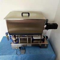PBOBP Semi-Automatic Horizontal Screw Piston High Viscosity Paste Can Bottle Filler Tomato Chilli