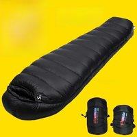 Outdoor Camping White Duck Down Sleeping Bag Ultralight Winter Autumn Adult Sleeping Bag Suitable