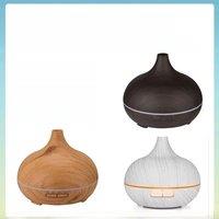100-240V 10W 550ml Home Wood Grain Fragrance Machine Essential Oil Sprayer Ultrasonic Air Purifier