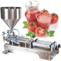 Semi-automatic double-head paste filling machine multi-function liquid paste dual-purpose quantitative filling machine