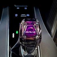 Crystal Gear Shift Knob Cover Handle Replacement With LED Lights For Toyota RAV4 2015 2016 2017 2018