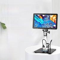 Electron Microscope 1500x Circuit Board Repair High Magnification HD with Light Stand Tabletop Digital Microscope