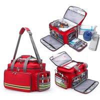 First Aid Medical Bag Outdoor Emergency Rescue Large Capacity Bag Empty Waterproof Reflective Oxford