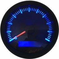 0-200Km/H Blue Backlight GPS Speedometers 85mm White Speed Mileometers Instrument 9-32v with Antenna for Auto Ships Truck Yacht