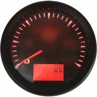 0-6000RPM Tachometers Modified 8 Kinds Backlight Color 85mm Black Rev Counters with Hourmeters for Auto Boat Truck Motorcycle Rv