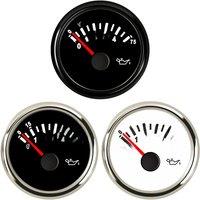 Cars 52mm 0-5Bar Display Oil Pressure Gauges Boat 0-75Psi Oil Pressure Meters 10-180ohm Signal with Red Backlight
