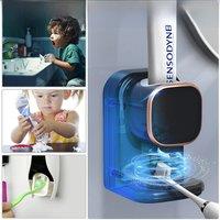 Automatic Toothpaste Dispenser Wall Mounted Electric Toothpaste Squeezer for Kids and Adults for