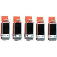 5X BLACK Ink Cartridge compatible for BCI15 BCI-15 BCI 15 For Canon i70 i80 SELPHY DS700 DS810 PIXMA iP90 mini220 Printer