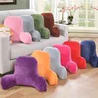Solid Color Lumbar Cushion with Armrest Lumbar Sofa Back Pillow Lumbar Pillow Crystal Velvet Pillow