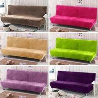 160-190cm Plush thick fabric Sofa Bed Covers Without Armrest Couch covers stretch slipcovers sofa