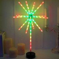 64/79LED Smart LED Lights, Fireworks Party Table Lamp APP and Remote RGB Night Light, for Party Gifts Camping Summer Home Decor