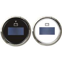 KUS Yellow or Red Backlight Voltmeters 52mm 8-32v Show Volt Meters Black Voltage Gauges 12v/24v for Auto Truck