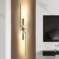 Modern Simple and Light Luxury Grille Living Room TV Background Wall Lamp Minimalist Long Strip Internet-famous Creative bedrom