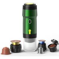 Electric Portable Coffee Machine Portable Italian Espresso Machine for Car & Home 3-in-1 Capsule