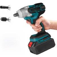 21v Brushless Electric Impact Wrench Brushless Electric Wrench Hand Drill Socket Power Tool Dual-Purpose Driver Machine£££££££££