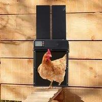 Timer Automatic Chicken Coop Door Intelligent Anti-Pinch Induction Chicken House Door Waterproof