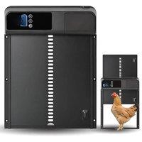 Automatic Chicken Coop Door Opener Aluminum+Abs Intelligent Anti-Pinch Induction Waterproof Electric
