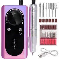 45000RPM Rechargeable Nail Drill Machine with LCD Low Noise Professional Nail Polish Sander Nails