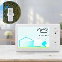 2025 NEW Digital RGB Wall Alarm Clock Large Screen Mirror Clock 5 Gear Brightness Adjustable with