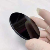 Round Shape Size Diameter 80mm And 2mm Thickness Black Color 365nm UV Pass Filter Glass ZWB2